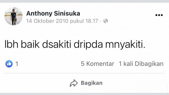 Medali perunggu di nomor tunggal putra bulu tangkis itu berhasil diperoleh Anthony usai dirinya mengalahkan wakil Guatemala, Kevin Cordon pada Senin (2/8/21). Anthony berhasil unggul dengan perolehan 21-11 dan 21-13. Foto: Facebook/Anthony Sinisuka