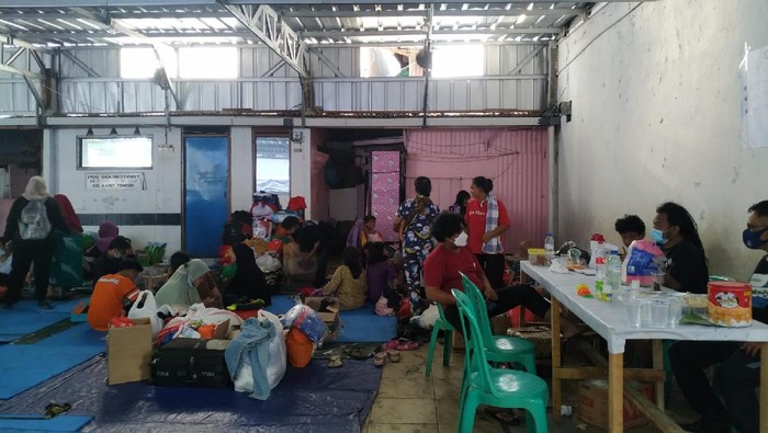 Suasana pengungsian korban kebakaran di Jakpus (Athika-detikcom)