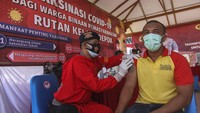 Vaksinasi tersebut dilakukan untuk mencegah penyebaran COVID-19 di dalam Rutan.