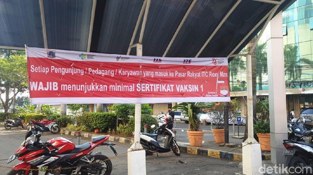 Wajib sertifikat vaksin di ITC Roxy Mas Jakbar
