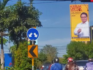Golkar Surabaya Ngaku Pasang Baliho Airlangga Hartarto dengan Biaya Swadaya
