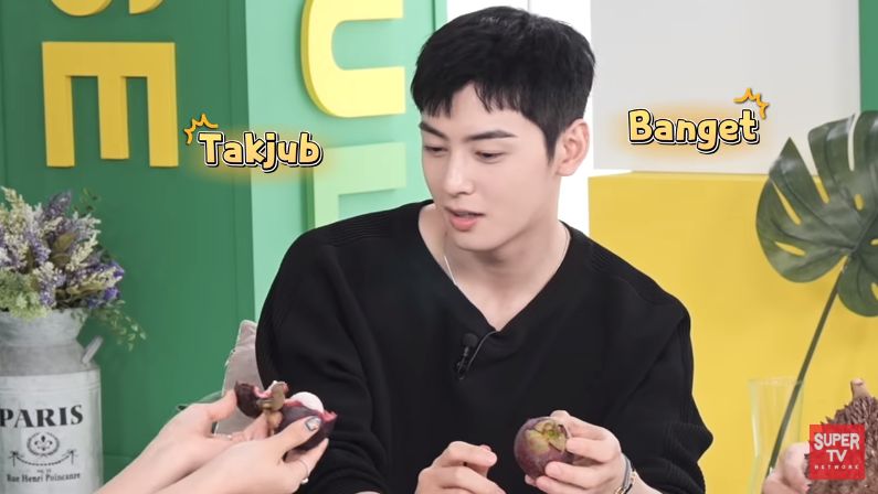 Cha Eun Woo cicip durian pertama kali