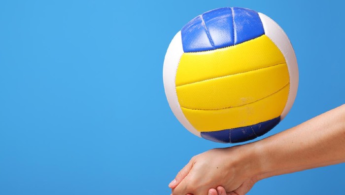 Beach volleyball female player digging a ballSome other related images: