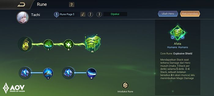 Ingin Jago Main Hero Tachi Arena of Valor? Ini Rekomendasi Build Item-nya