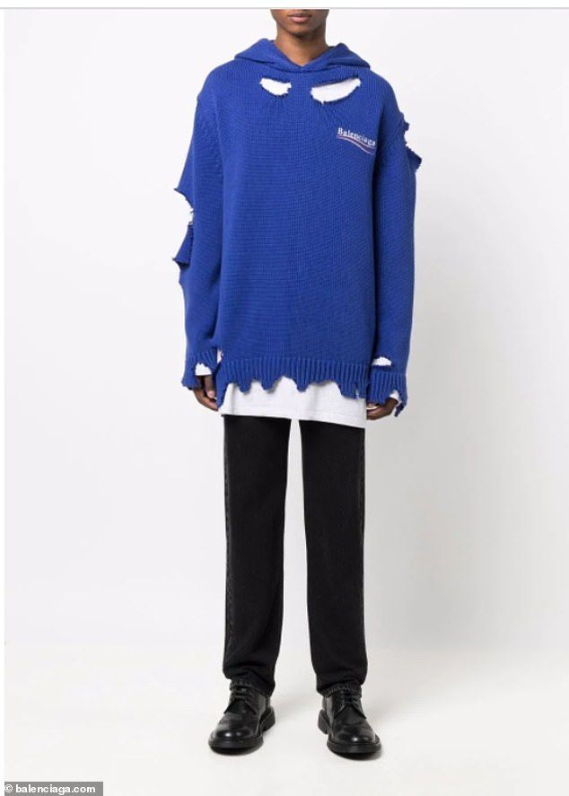 Jaket Sobek Balenciaga Rp 27 Juta