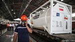 KAI Distribusikan Bantuan Oksigen dari Singapura ke Surabaya