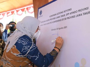 Ini 6 Poin Deklarasi Gotong Royong Kemnaker & Stakeholders Se-Jatim