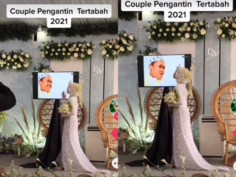Kisah viral pengantin yang menikah secara virtual.