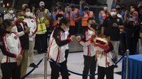 Sembilan atlet Indonesia bertolak dari Jepang pada Rabu (4/8/2021) malam waktu setempat. Rombongan terakhir dari kontingen Indonesia ini dipimpin Chief de Mission, Rosan P Roeslani.