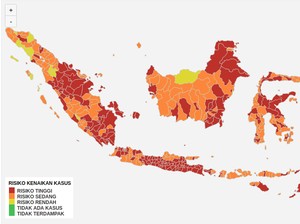 Peta Sebaran Kasus Covid-19 RI 8 Agustus: Jateng Tertinggi