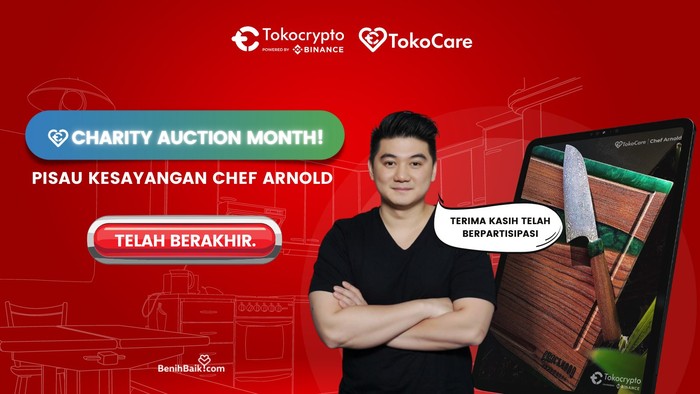 Pisau Kesayangan Chef Arnold Poernomo Laku Dilelang Rp 60 Juta untuk Amal