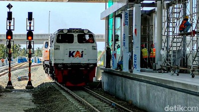Progres Capai 98 Persen, Jalur Kereta Bandara YIA Beroperasi 17 Agustus