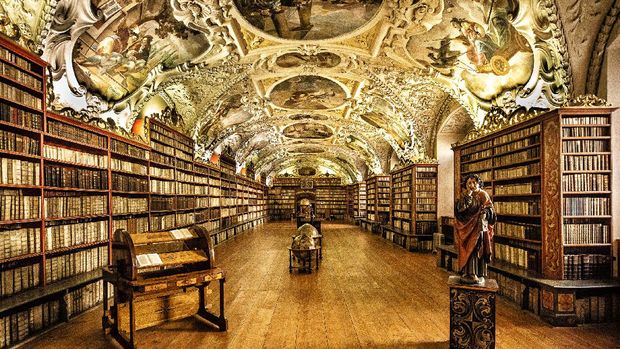 Strahov Theological Hall, Prague, Ceko