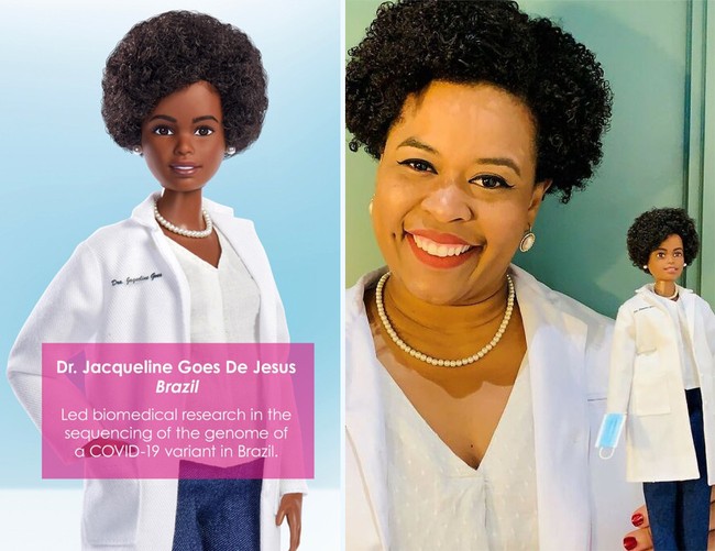 Dr. Jacqueline Goes de Jesus asal Brasil merupakan bagian dari tim yang menemukan genom pertama dari SARS-CoV-2 di Amerika Latin. Dia juga yang memimpin penelitian biomedical dalam pengurutan rantai gen COVID-19. Foto: Dok. Mattel