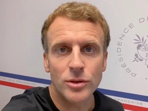 Logo Misterius di Kaos Presiden Macron Picu Teori Konspirasi