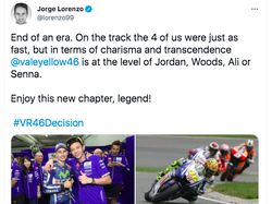 Grazie Valentino Rossi Membahana di Linimasa