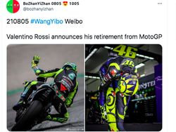 Grazie Valentino Rossi Membahana di Linimasa