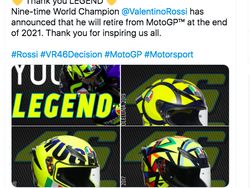 Grazie Valentino Rossi Membahana di Linimasa
