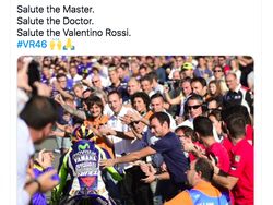 Grazie Valentino Rossi Membahana di Linimasa