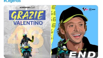 Terima kasih untuk segala-galanya, Rossi! Foto: Twitter