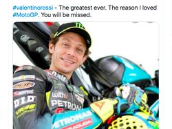 Grazie Valentino Rossi Membahana di Linimasa