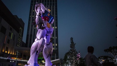 Penampakan Robot Gundam Raksasa di Jepang