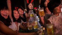 China juga menjadi salah satu negara yang memiliki festival bir tahunan di Qingdao. (Getty Images/Kevin Frayer)