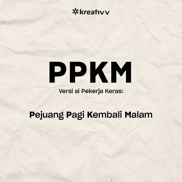 8 Singkatan Lucu PPKM ala Netizen Indonesia, Bikin Senyum