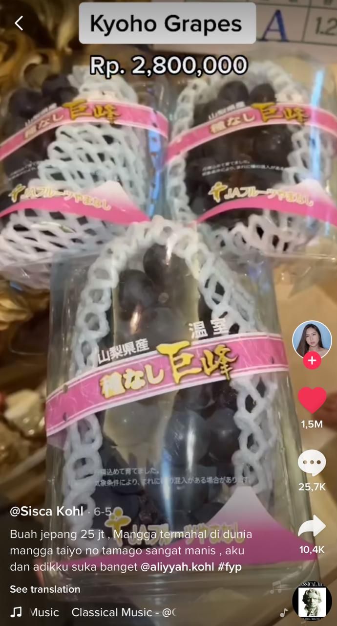 Sisca Kohl Cicip 5 Buah 'Sultan' Jutaan Rupiah, Ada Melon Rp 10 Juta!