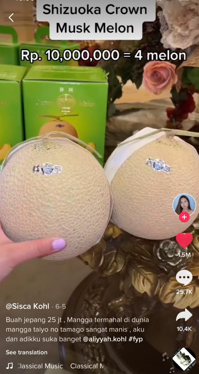 Sisca Kohl Cicip 5 Buah 'Sultan' Jutaan Rupiah, Ada Melon Rp 10 Juta!