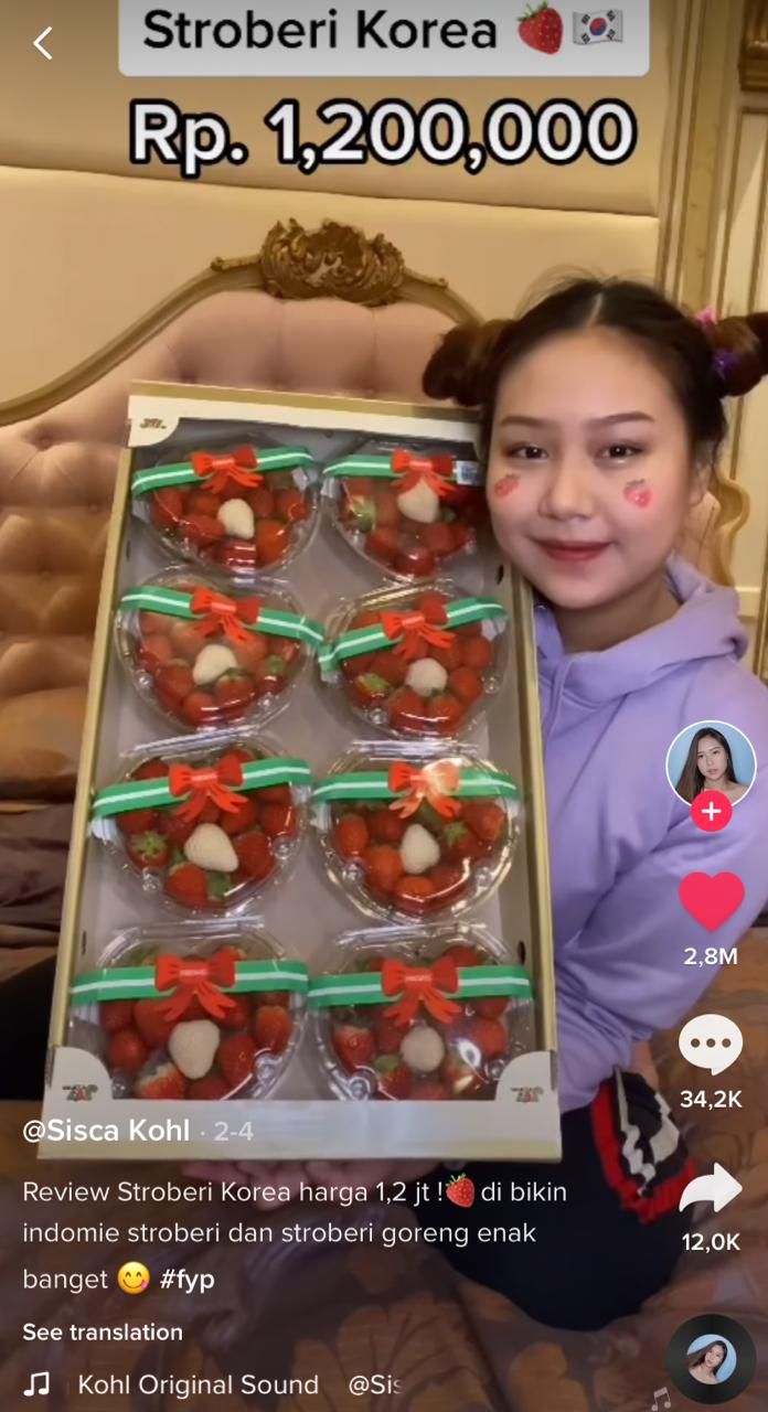 Sisca Kohl Cicip 5 Buah 'Sultan' Jutaan Rupiah, Ada Melon Rp 10 Juta!
