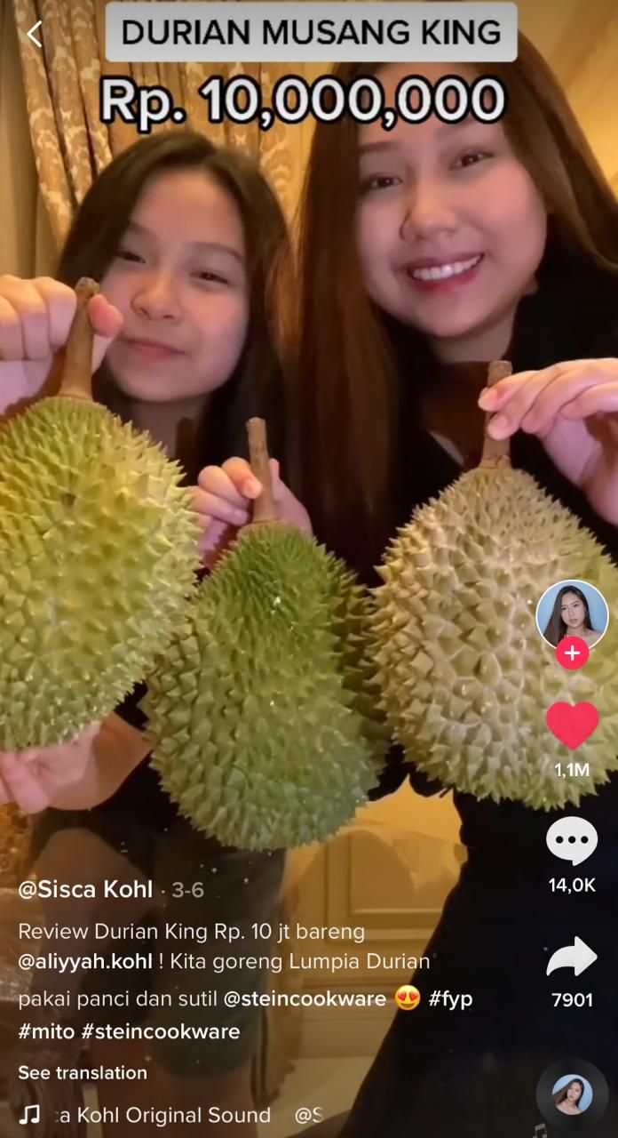 Sisca Kohl Cicip 5 Buah 'Sultan' Jutaan Rupiah, Ada Melon Rp 10 Juta!