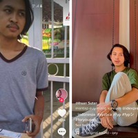 Perbedaan tersebut mengundang tawa tak hanya untuk mereka yang difoto tapi juga warga TikTok. Foto: TikTok