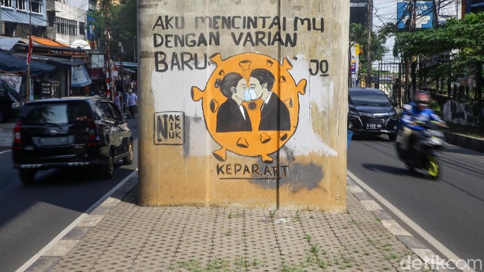 Perang terhadap virus Corona bisa diluapkan dengan berbagai macam aksi salah satunya lewat seni mural. Ini contohnya!