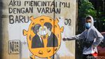 Waspada Varian Baru Corona lewat Seni Mural