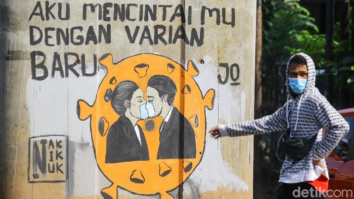 Perang terhadap virus Corona bisa diluapkan dengan berbagai macam aksi salah satunya lewat seni mural. Ini contohnya!