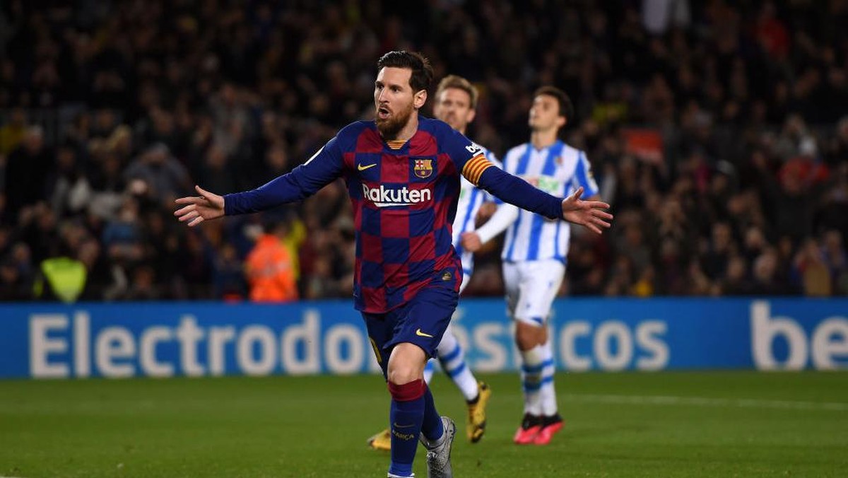 Setelah 21 tahun, Lionel Messi meninggalkan Barcelona. (Foto: Getty Images/Alex Caparros)