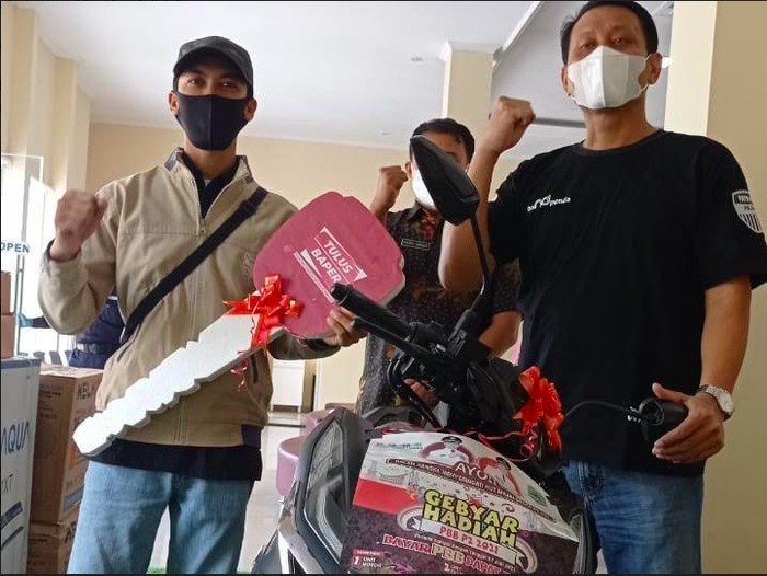 Bayar pajak Motor Rp 38 ribu dapat motor gratis