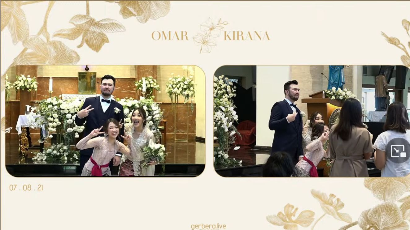 Dita Karang Hadiri Pernikahan Kakaknya