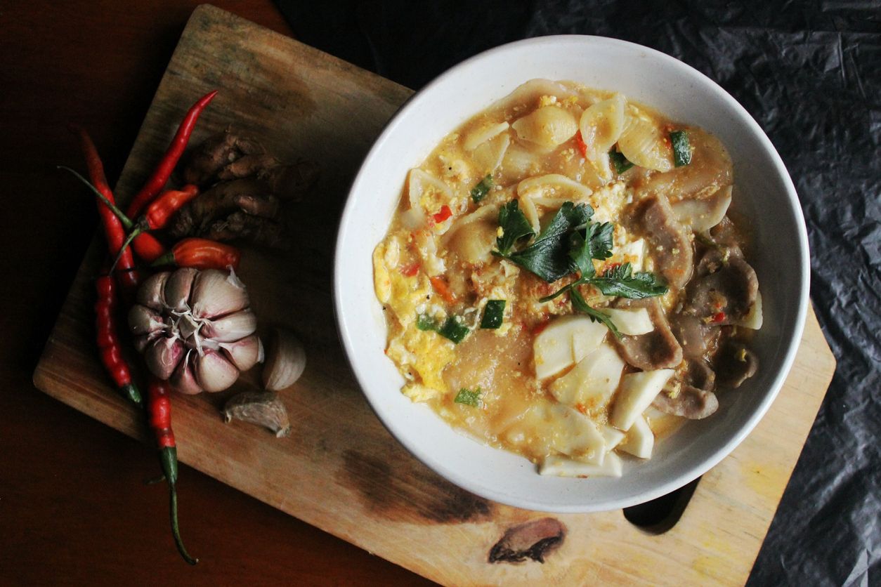 Seblak is an Indonesian traditional food that usually found in the area of East Java. Seblak is made from wet crackers cooked together with vegetables, various protein sources, and spices which create refreshingly spicy taste.