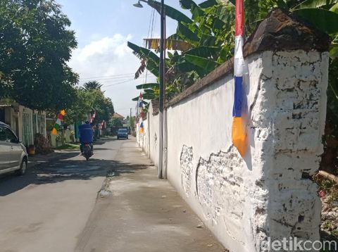 Jejak kompleks Pesanggrahan Tegalgondo di  Klaten, Sabtu (7/8/2021).
