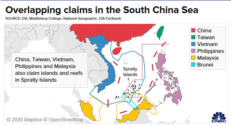 Klaim Laut China Selatan, CNBC