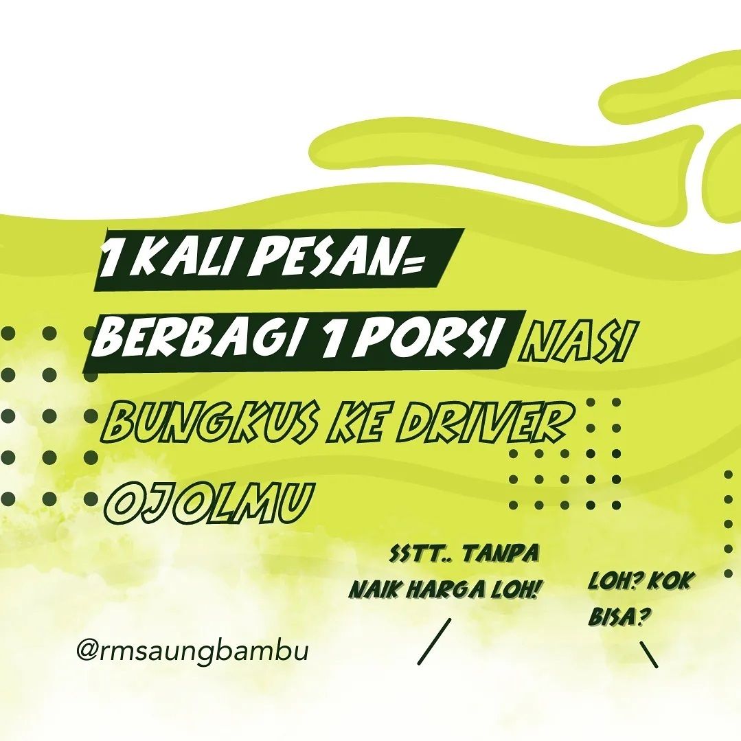 Mantap! Restoran Ini Bikin Gerakan 1000 Nasi Bungkus Buat Driver Ojol