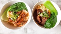 Seporsi mie biang-biang tampak menggugah selera kalau dinikmati masih dalam kondisi hangat. Foto: detikFood/Yenny Mustika Sari