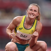 Namun ia tetap bangga pada dirinya sendiri karena berhasil sampai sejauh ini. Ia mencatatkan waktu 22,56 detik, capaian yang melampaui rekor kecepatan larinya sendiri. Foto: Instagram/@_rileyday