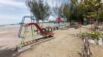 Foto: Pantai Bali tapi di Indramayu, Sunyi Sepi Gegara Pandemi
