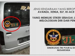 Stiker Anti Putar Balik saat PPKM Bertuliskan Sinergitas TNI, Polri, dan Dishub