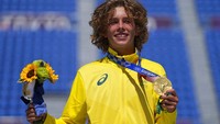 Dengan 17 emas 7 perak dan 22 perunggu, Australia menempati posisi 6 besar. AP Photo/Ben Curtis. 