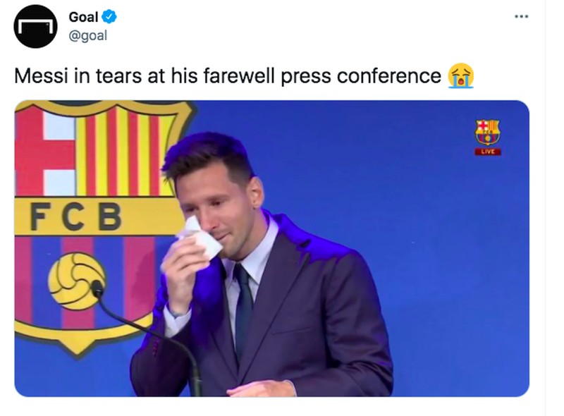 Meme Messi Menangis