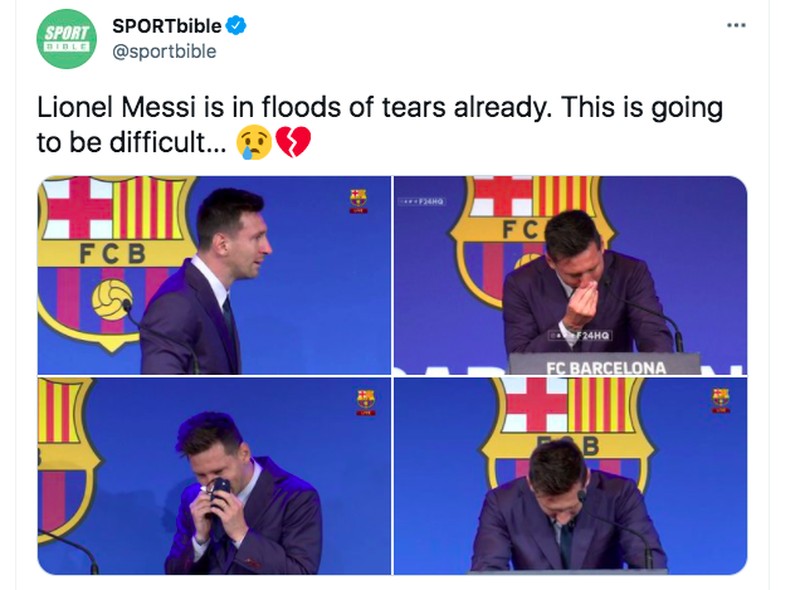 Meme Messi Menangis